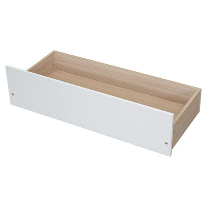 Full Bed with Bench White