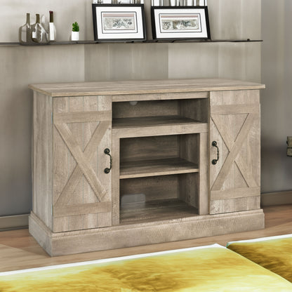 Farmhouse TV Stand Antique Finish