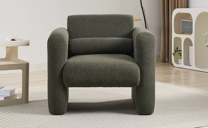 Sheepskin Armchair in Seaweed Green