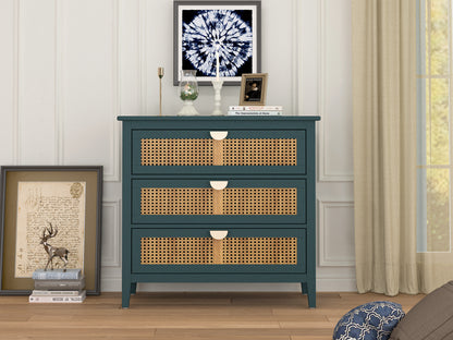 Rattan Storage Cabinet 3-Drawer