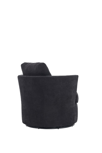 Rotating Club Chair Black