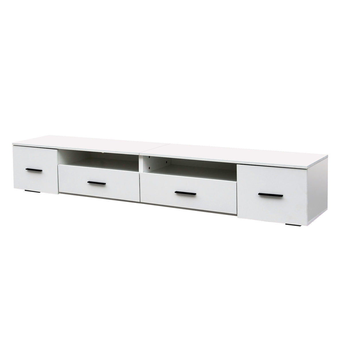 White LED TV Stand – 90”