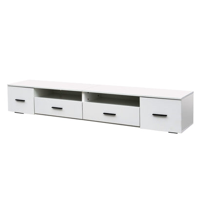 White LED TV Stand – 90”