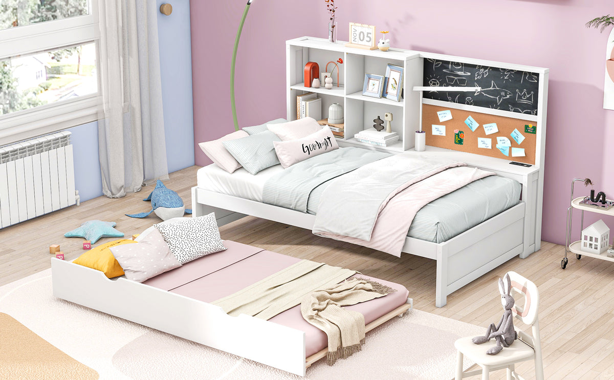 Twin Daybed with Storage White