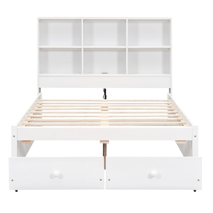 Full Storage Bed White