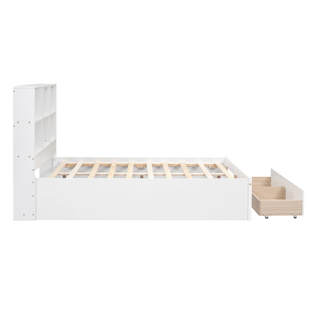 Full Storage Bed White