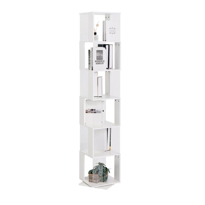 Rotating Acrylic Bookshelf Organizer