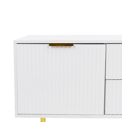 Warm White TV Cabinet – Modern Design