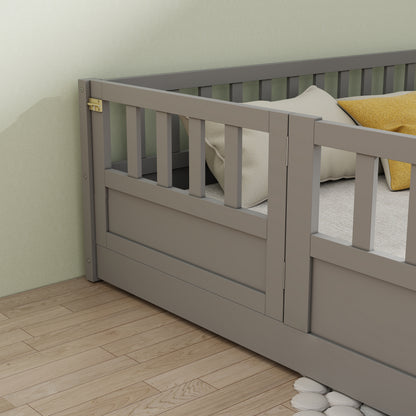 Montessori Floor Bed Gray