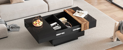 On-Trans Gloss Coffee Table with LED Base