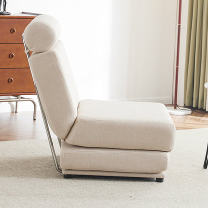 Foldable Sofa Bed Chair Cream