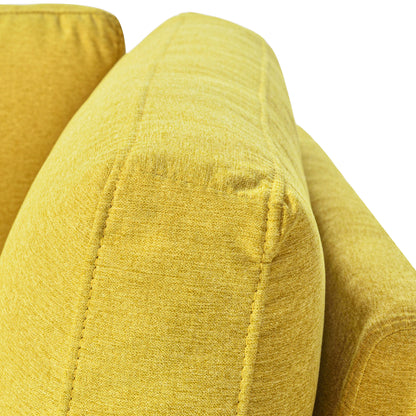 Mid-Century Fabric Chaise Lounge Beige