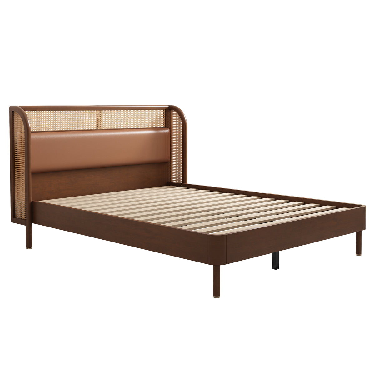 Platform Queen Bed – Walnut Weave Bedroom Collection