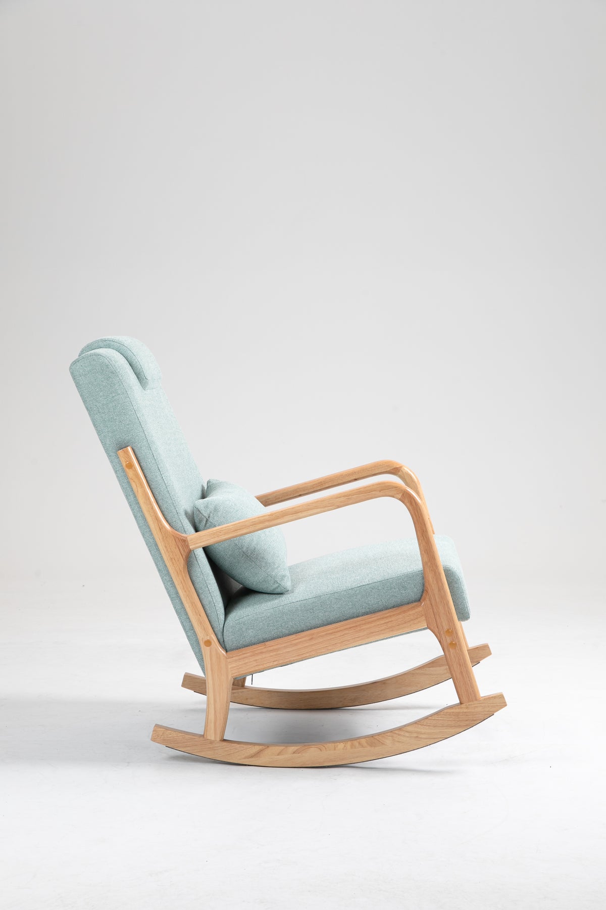 Upholstered Rocking Chair Brown