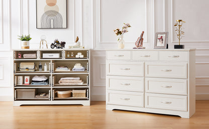 8-Drawer Bedroom Dresser – White