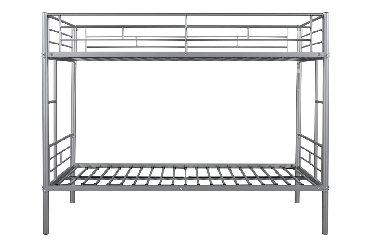 Metal Bunk Bed Silver