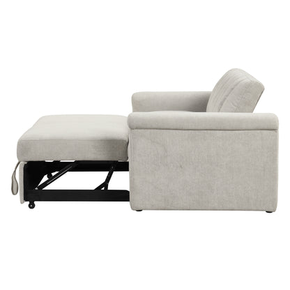 U-Style Convertible Loveseat Sofa Bed – Modern Sleeper with Storage