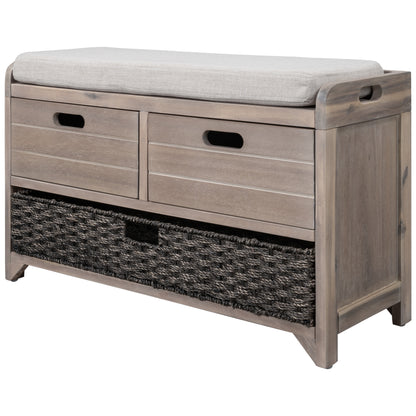 Storage Bench White Washed