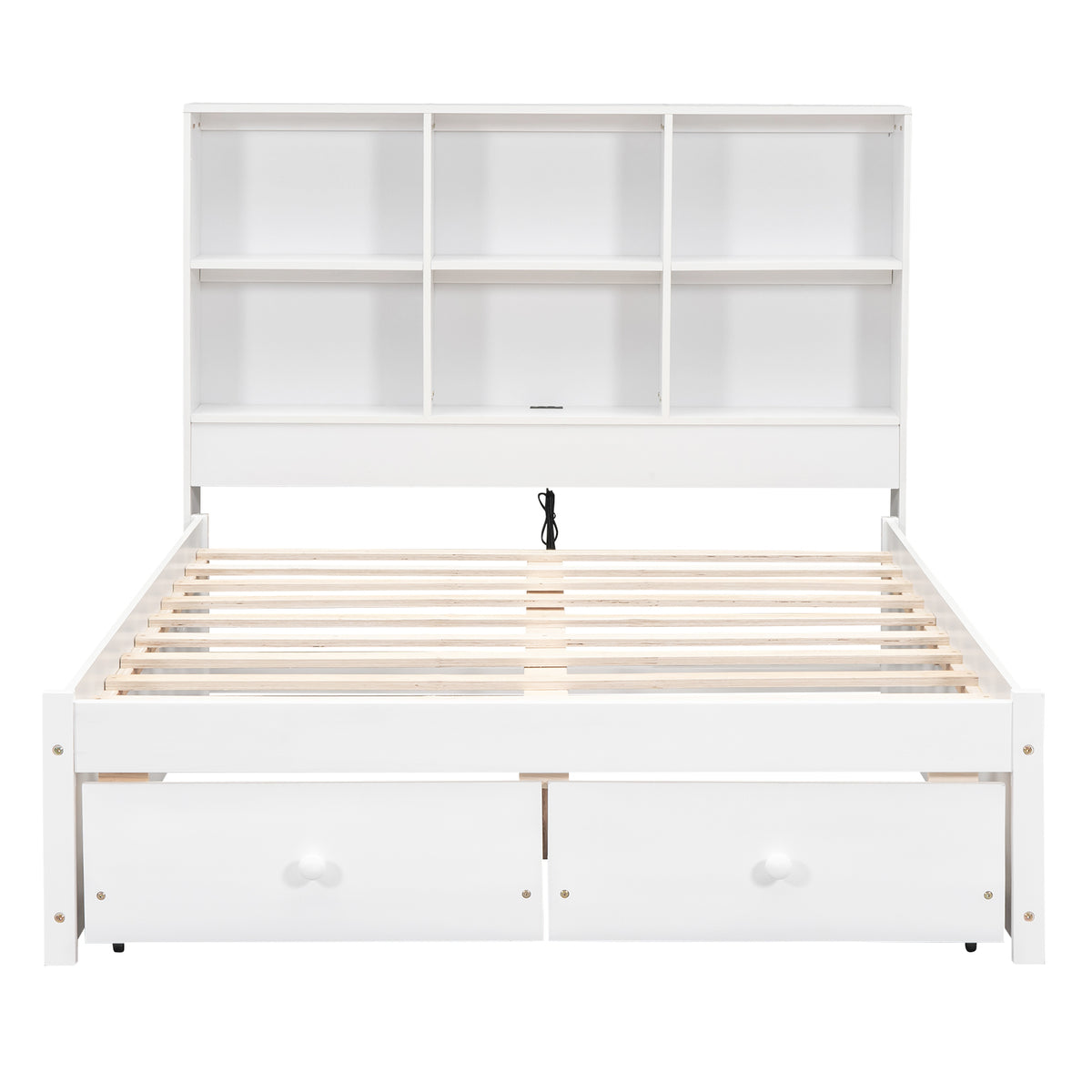 Full Storage Bed White