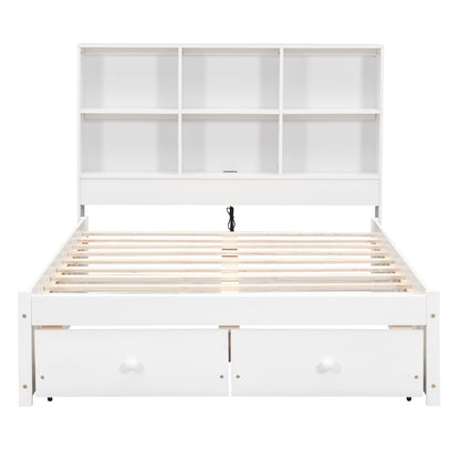 Full Storage Bed White