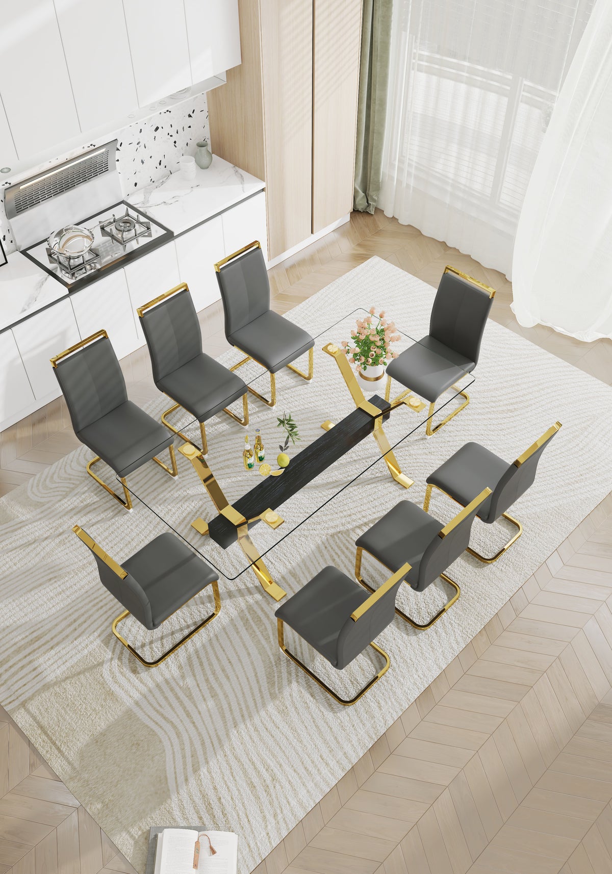 Tempered Glass Dining Table