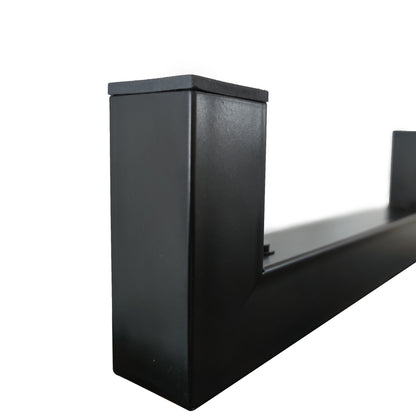 Rustic Brown TV Console – 65” Wood & Glass