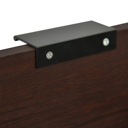 Walnut Tall End Table for Living Room