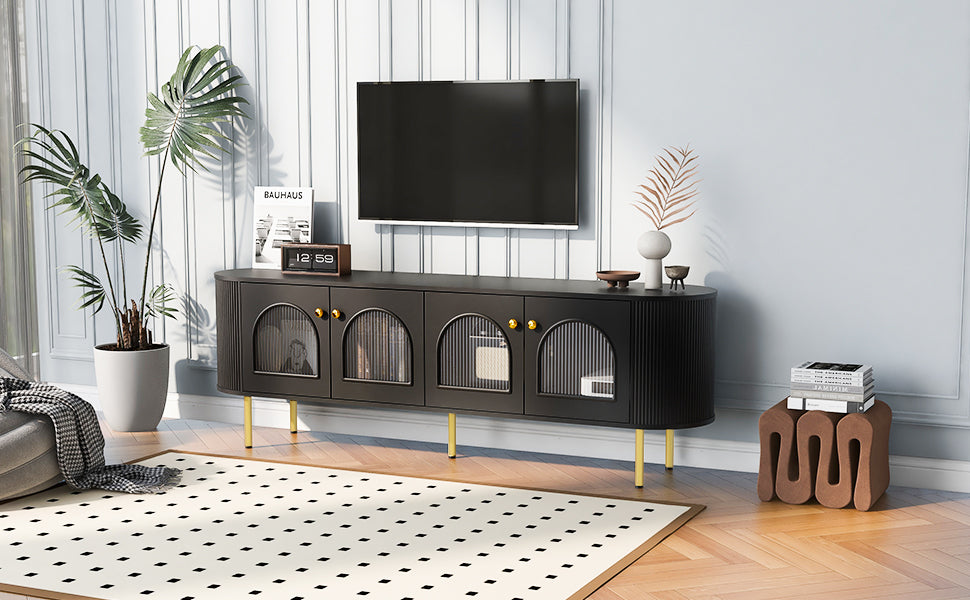 Modern TV Stand Black