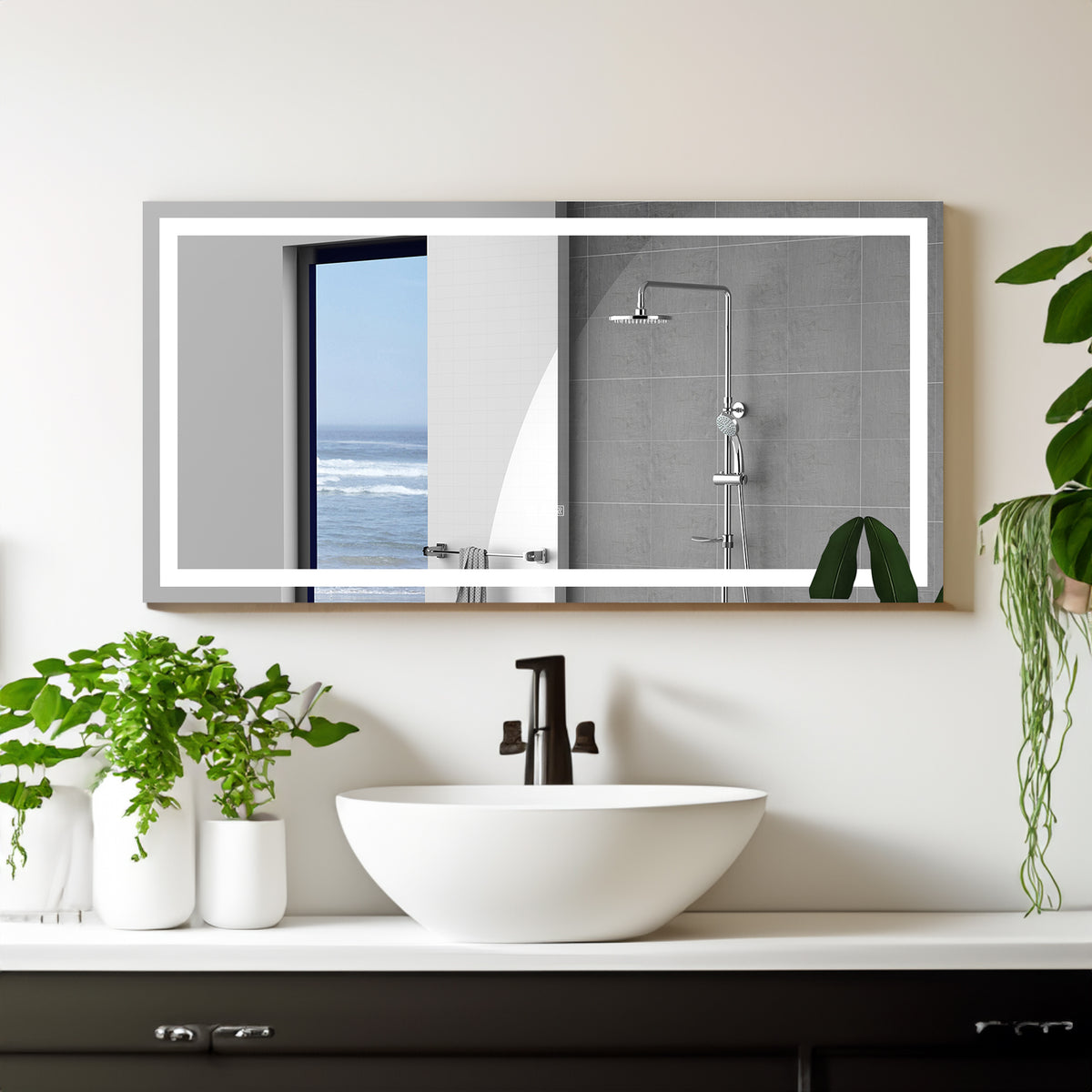 LED Bathroom Mirror Anti-Fog