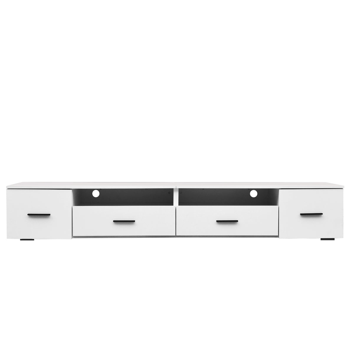 White LED TV Stand – 90”