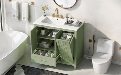 36-Inch Bathroom Vanity with Sink and Drawer