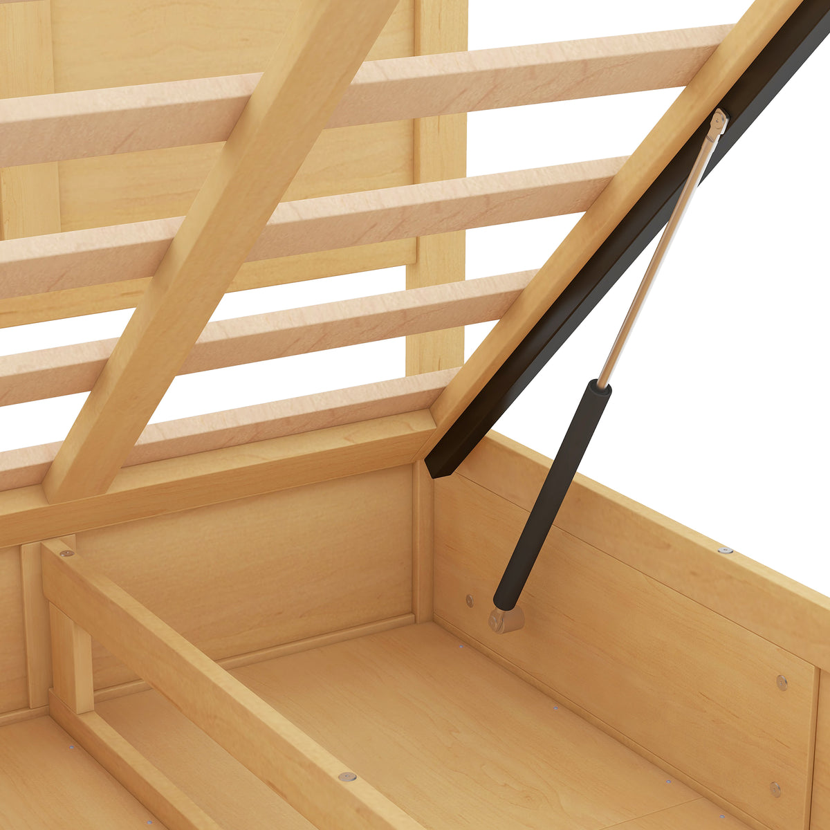 Full Wood Platform Bed