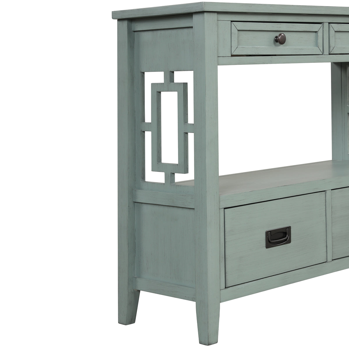Farmhouse Console Table Blue