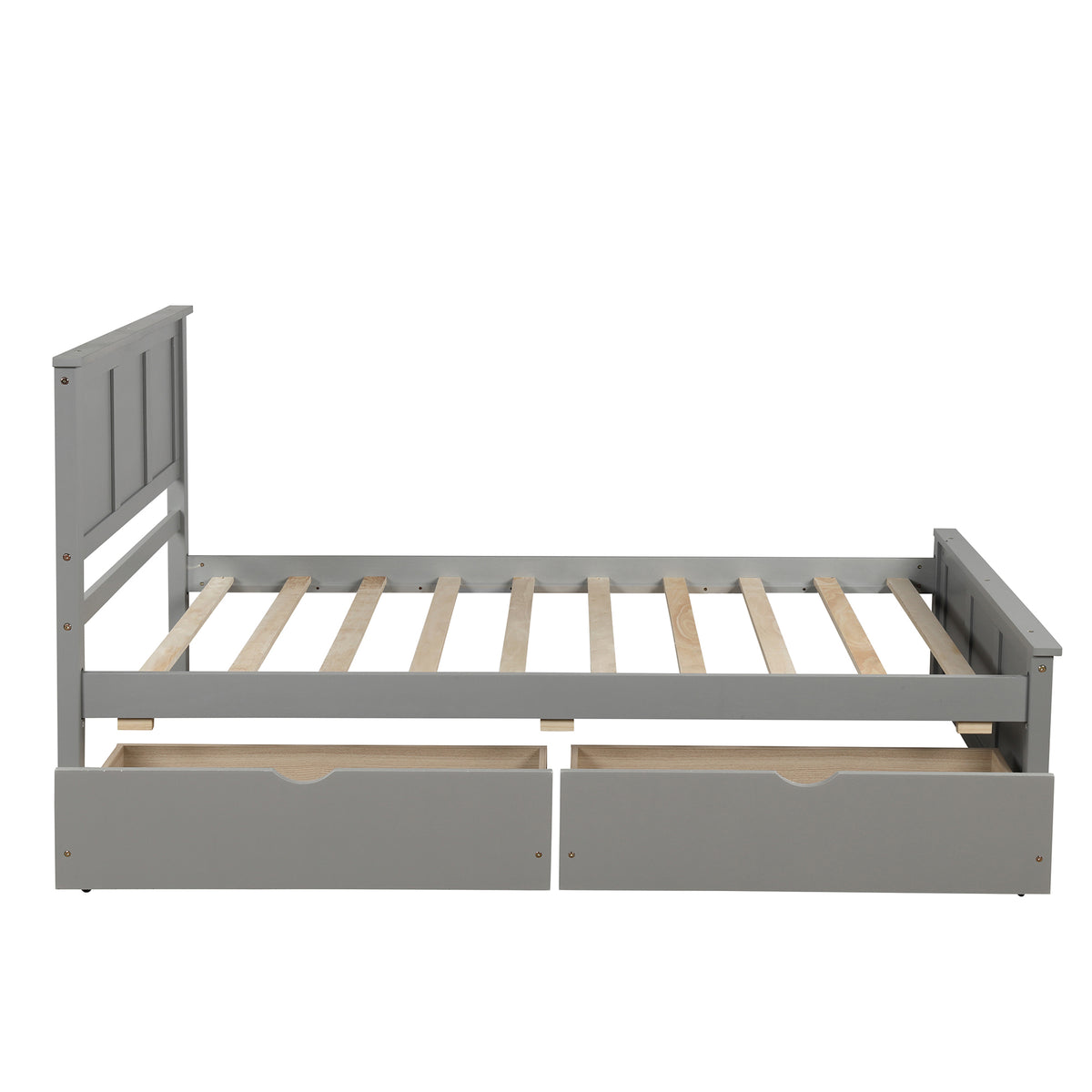 Twin Storage Bed Gray