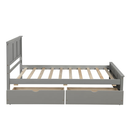 Twin Storage Bed Gray