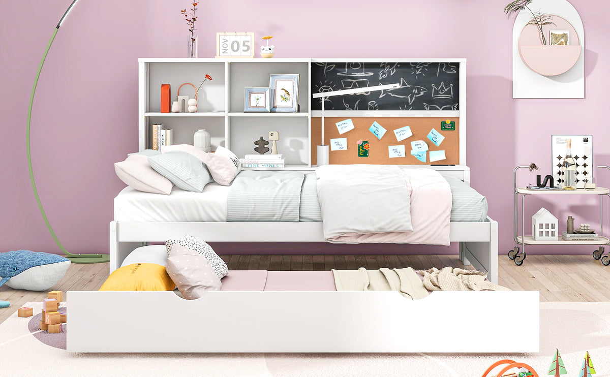 Twin Daybed with Storage White