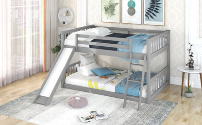Full Bunk Bed Gray