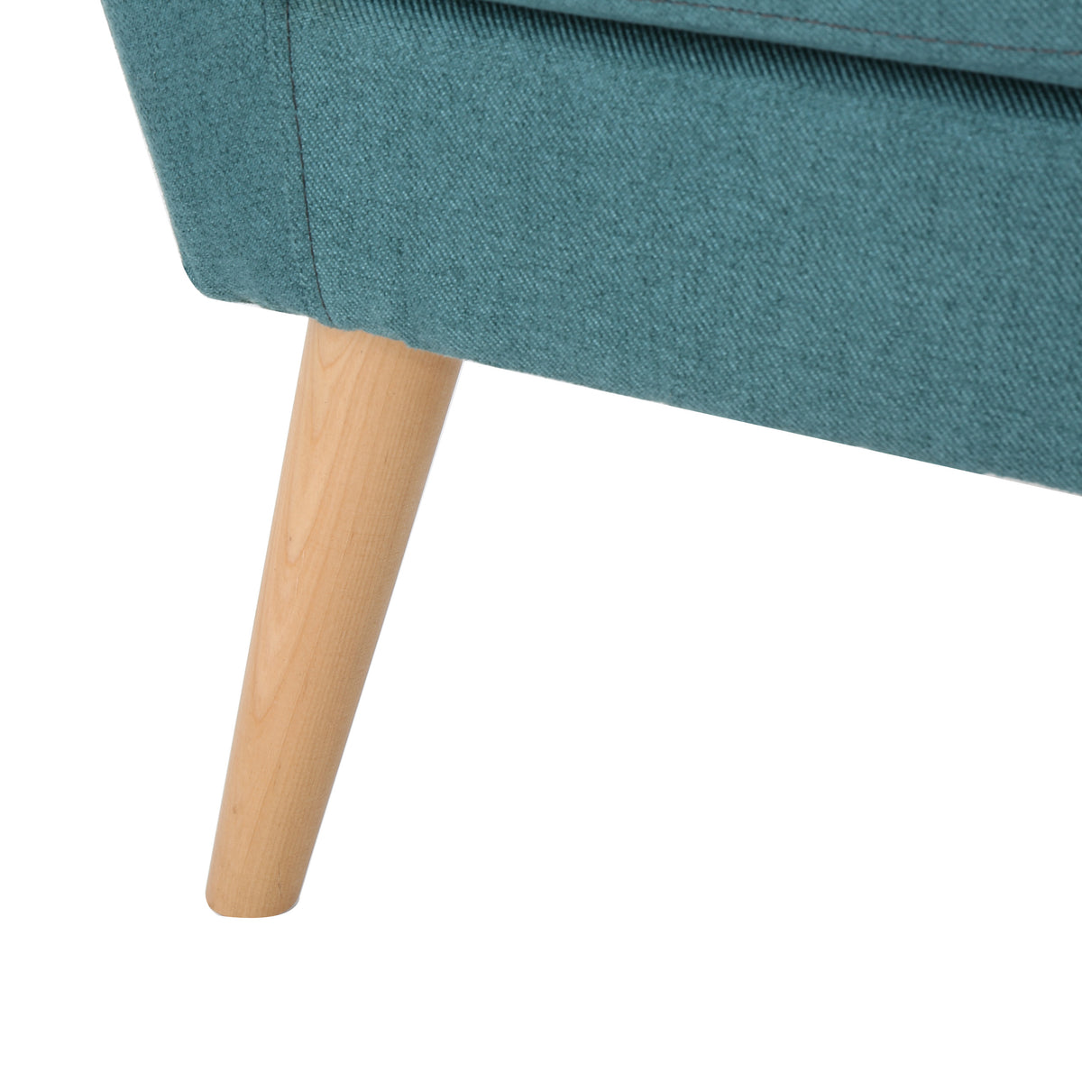 Mid-Century Dark Teal Accent Chair