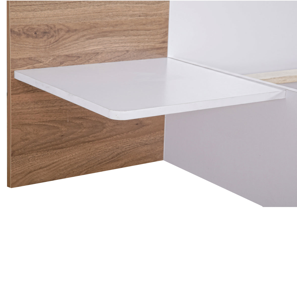 Queen Platform Bed White