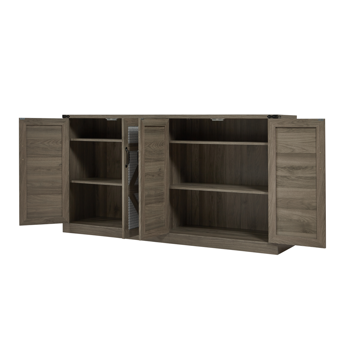 Slate Gray 4-Door Sideboard