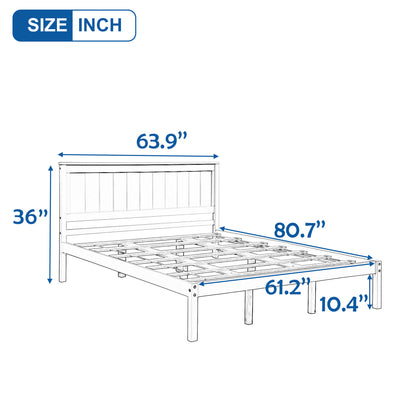 Platform Bed Frame Espresso Finish