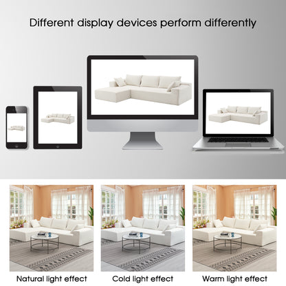 Modular Sectional Sofa – White Linen