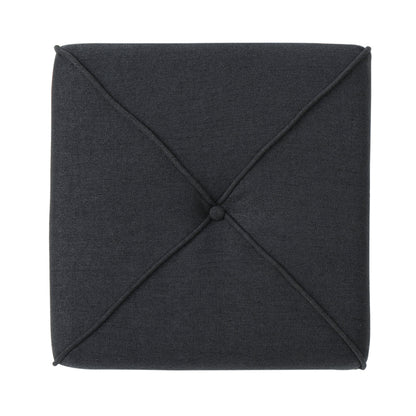 Modern Ottoman with Storage and Wooden Legs