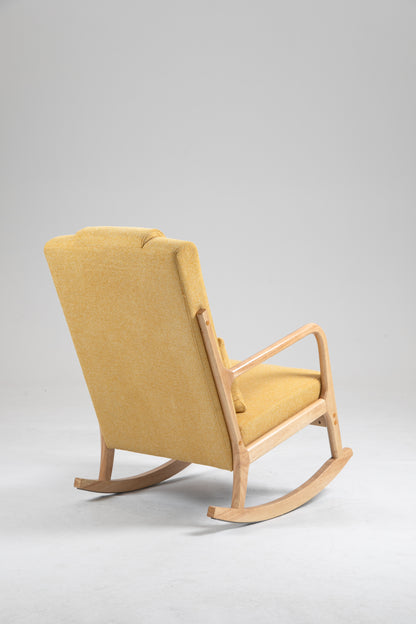 Upholstered Rocking Chair Gray
