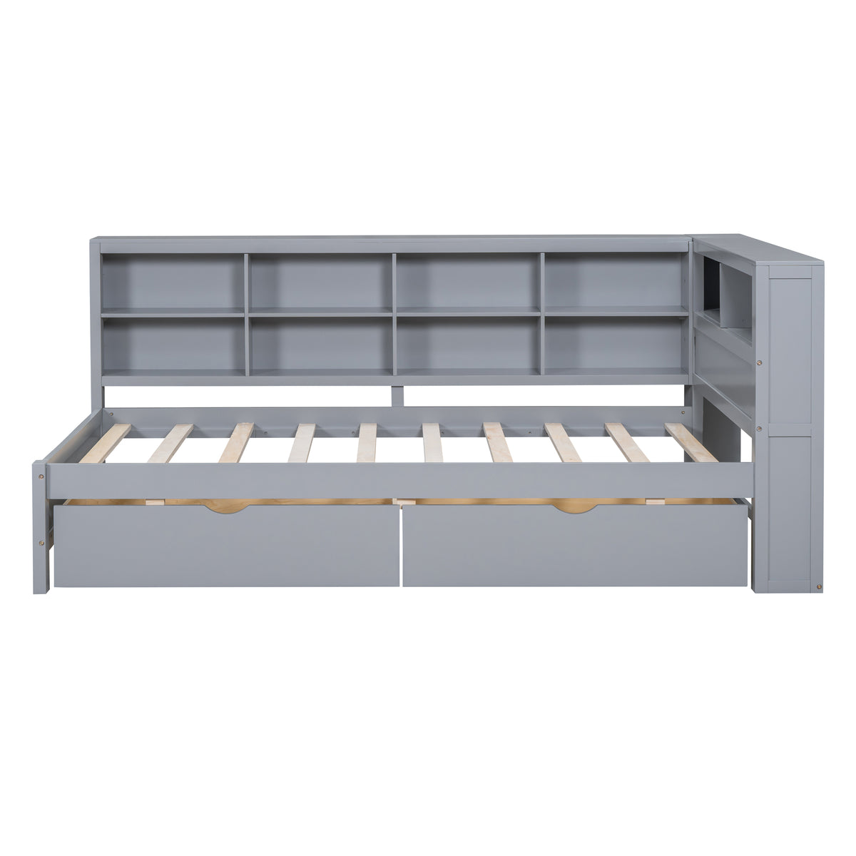 Wooden Twin Daybed Gray