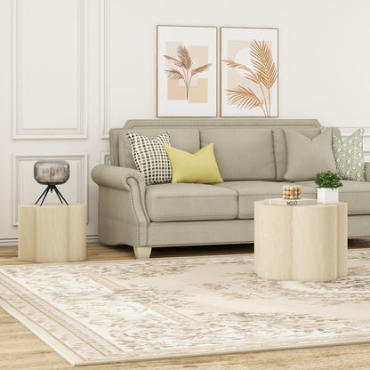 Black 2-Piece Cloud Coffee Table Set – Modern Nesting Tables