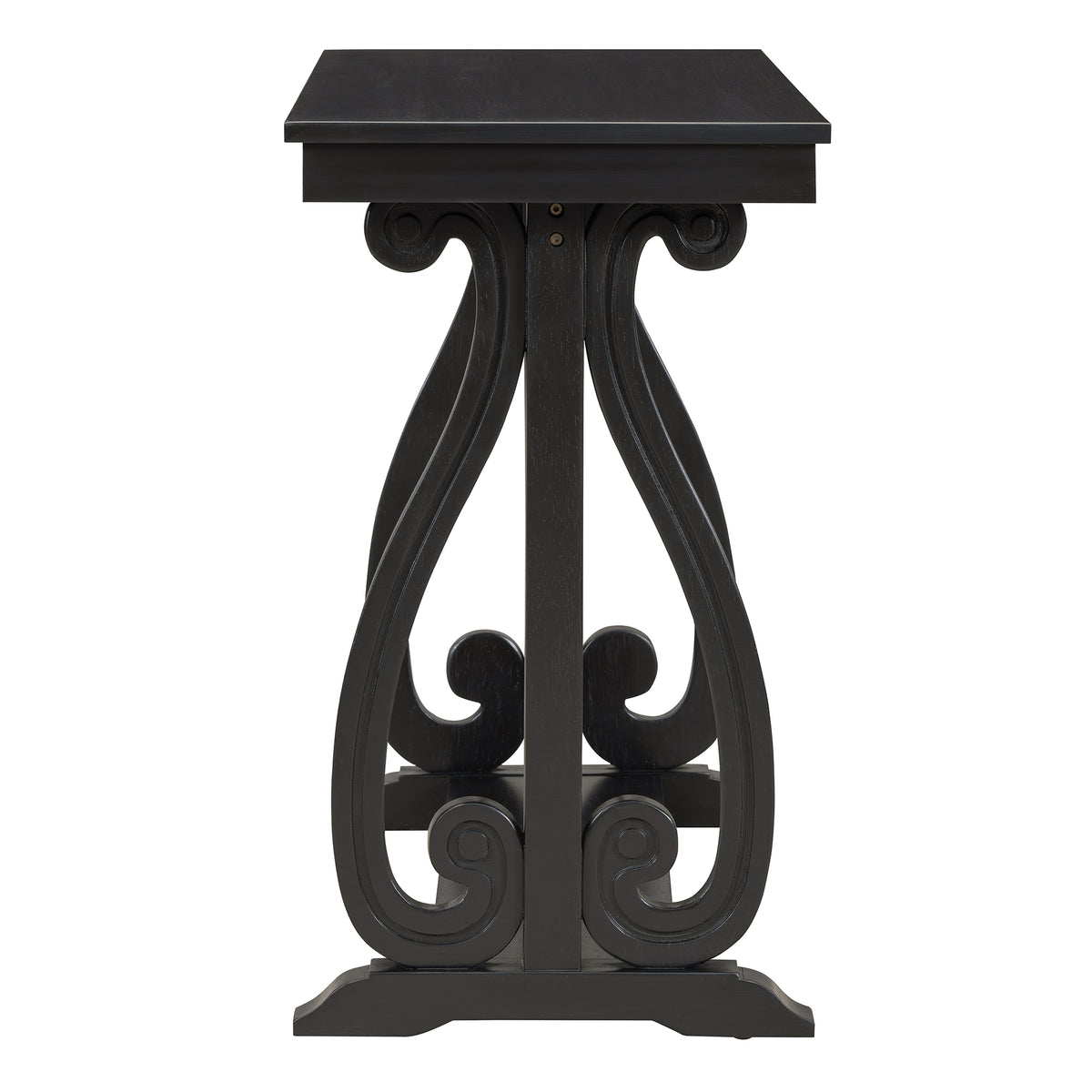 Rustic Console Table Black