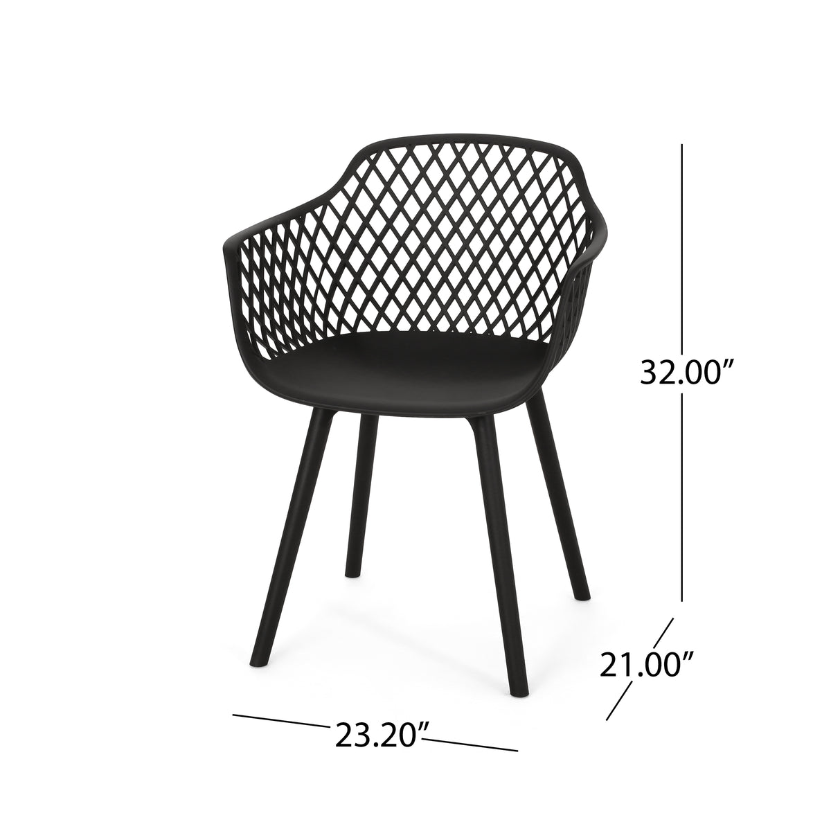 Poppy Fabric Accent Chair Gray