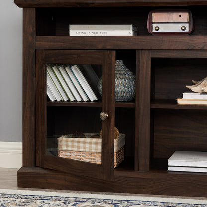 Contemporary TV Stand – Brown Finish