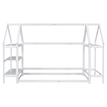 Twin House Bed White